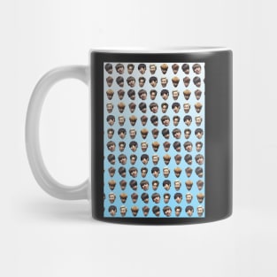 BTS (Bangtan Sonyeondan) FUNNY DERP FACE GRADIENT BLUE Mug